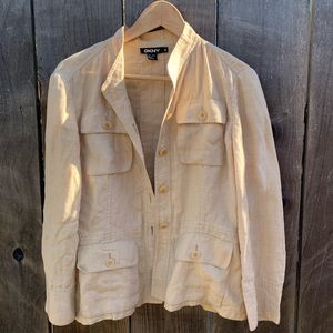 DKNY Linen Chore Coat